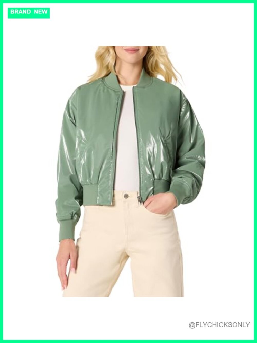 Relaxed-Fit Denim Bomber Jacket - Cotton Blend Stretch, Water-Repellent, Padded
